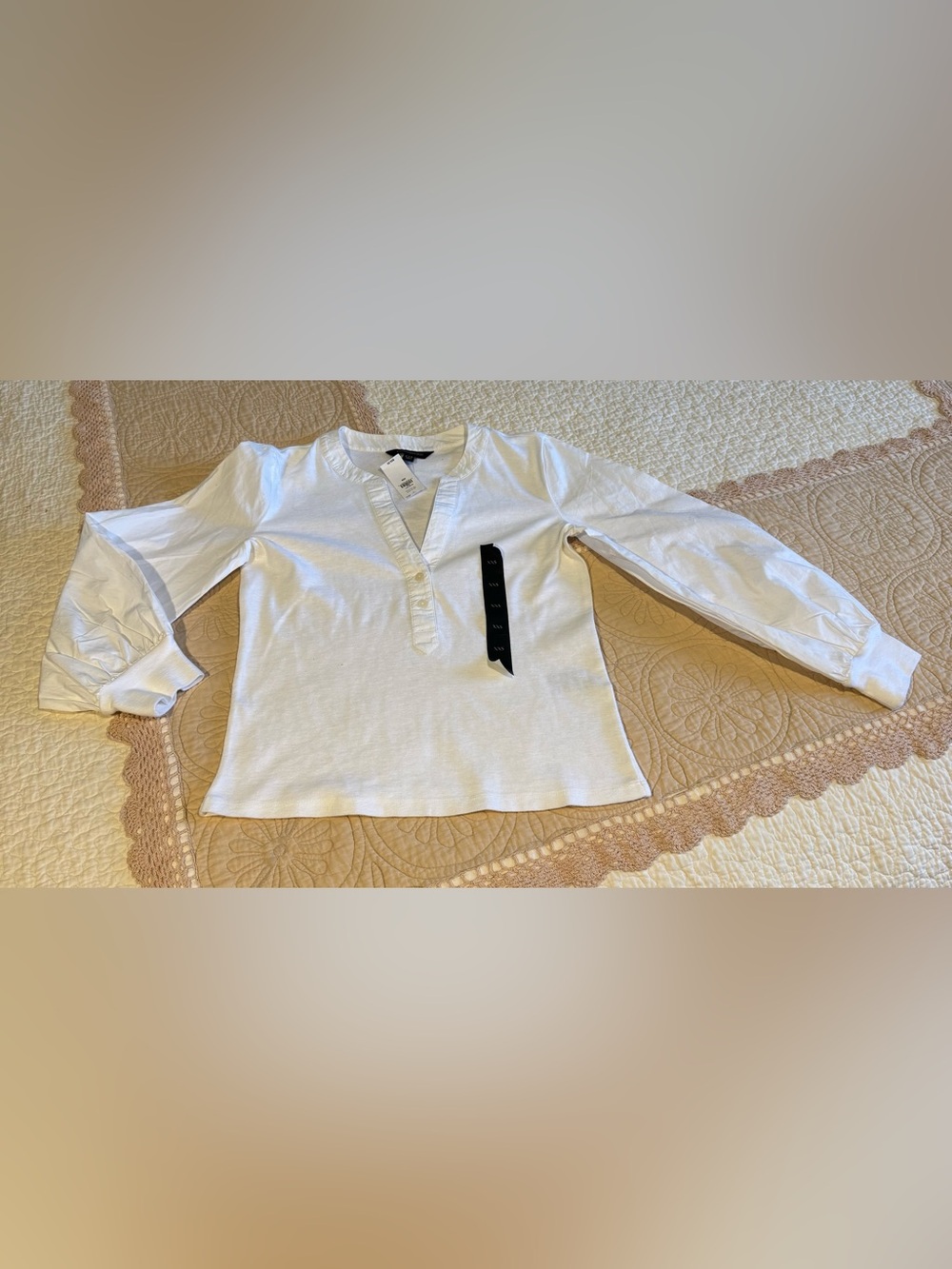 Banana Republic white cotton top size XXS